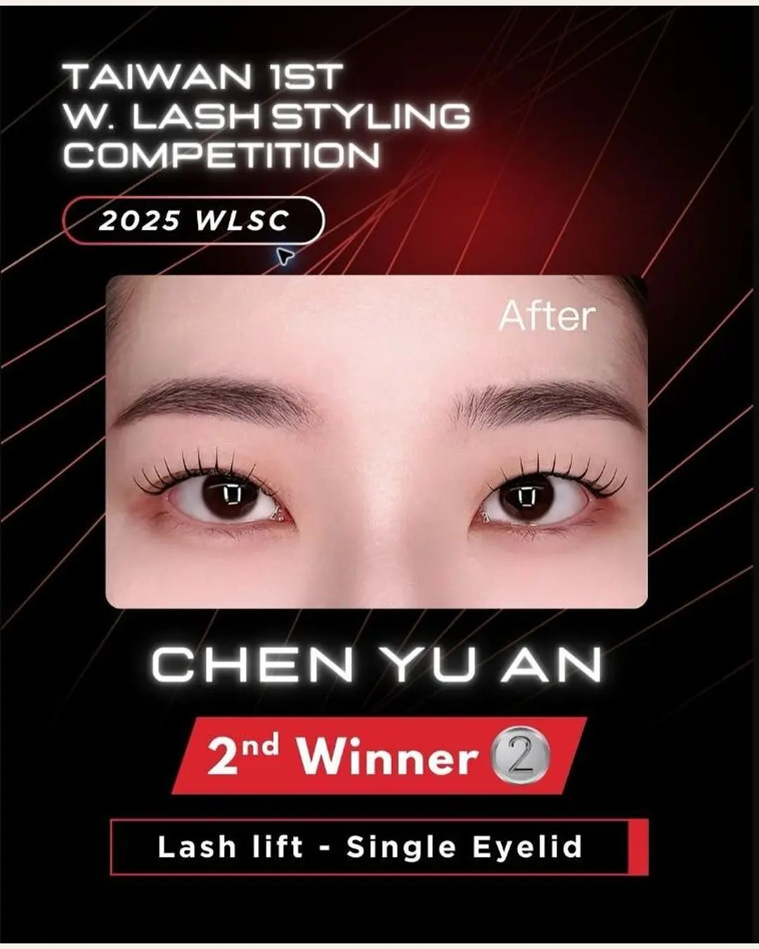 Organiser’s official result — S:EE · CHEN YU AN, Runner-up, WLSC International Lash Championship