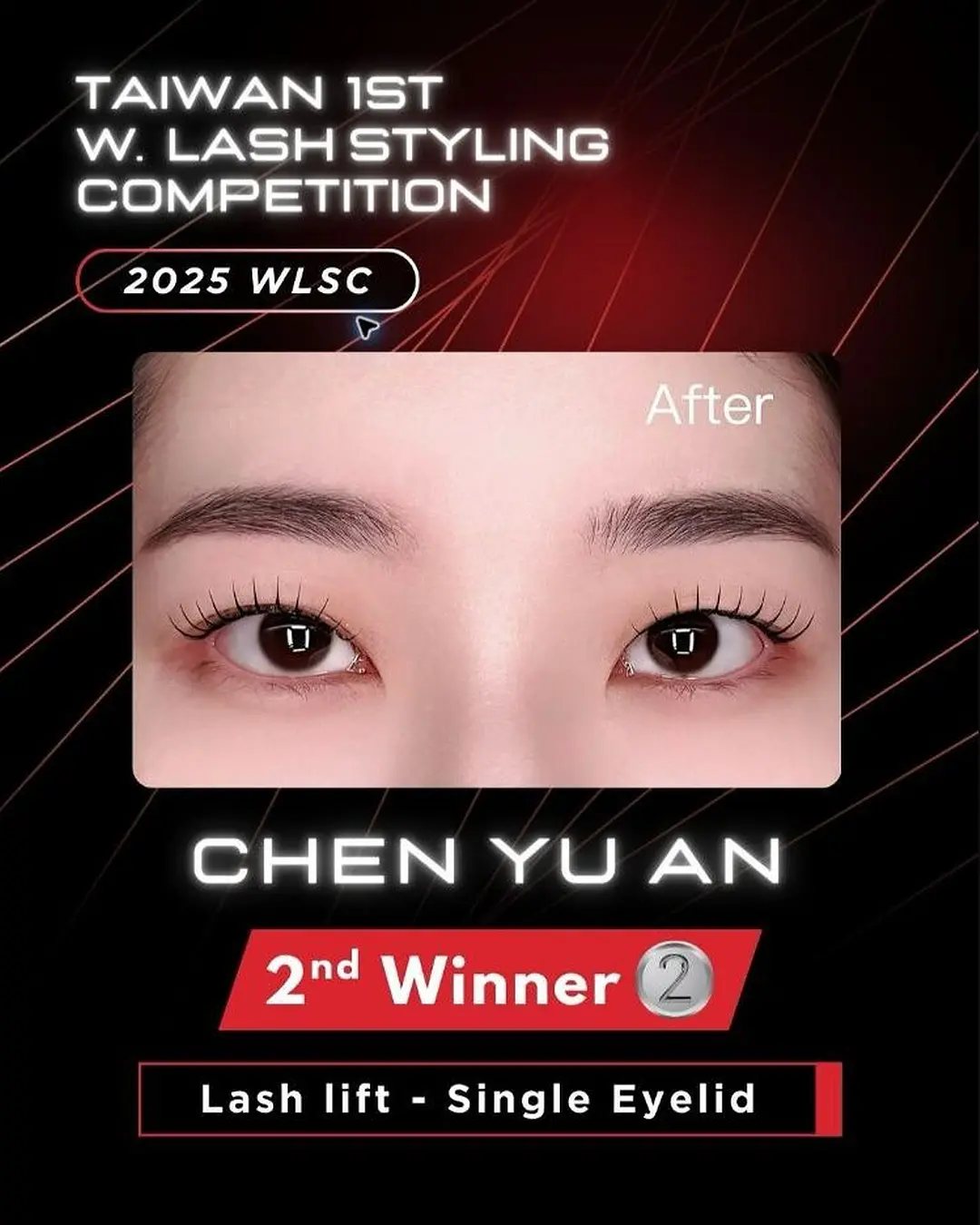 Organiser’s official result — S:EE · CHEN YU AN, Runner-up, WLSC International Lash Championship