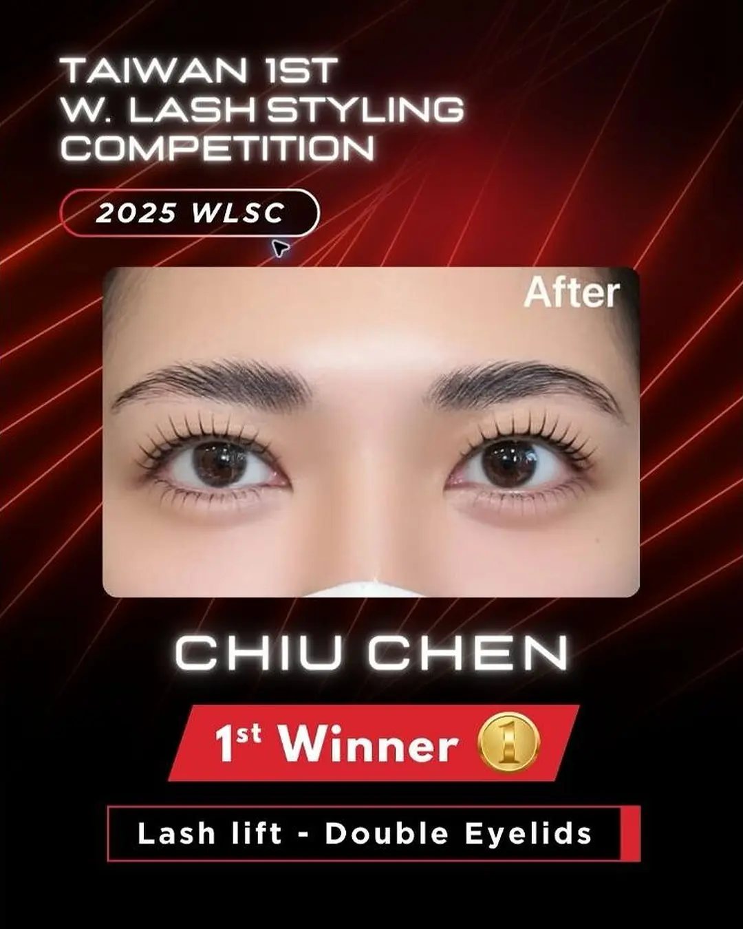 Organiser’s official result — Nilu · CHIU CHEN, Champion, WLSC International Lash Championship