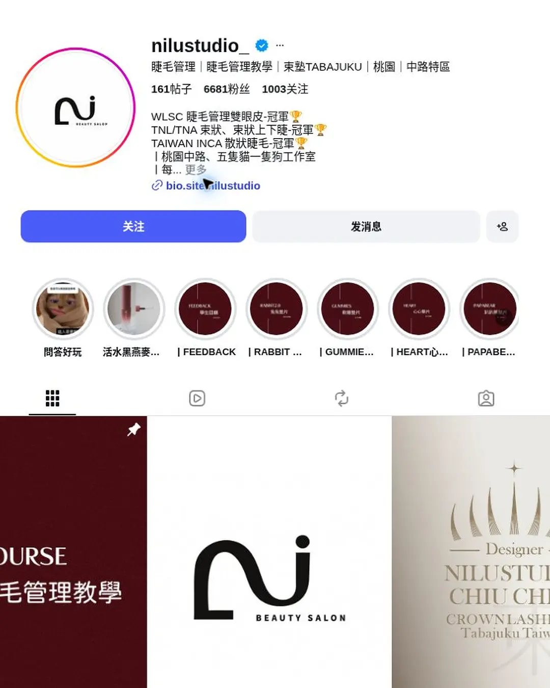 Student’s public profile summary — Nilu · CHIU CHEN, Champion, INCA Competition, Taiwan