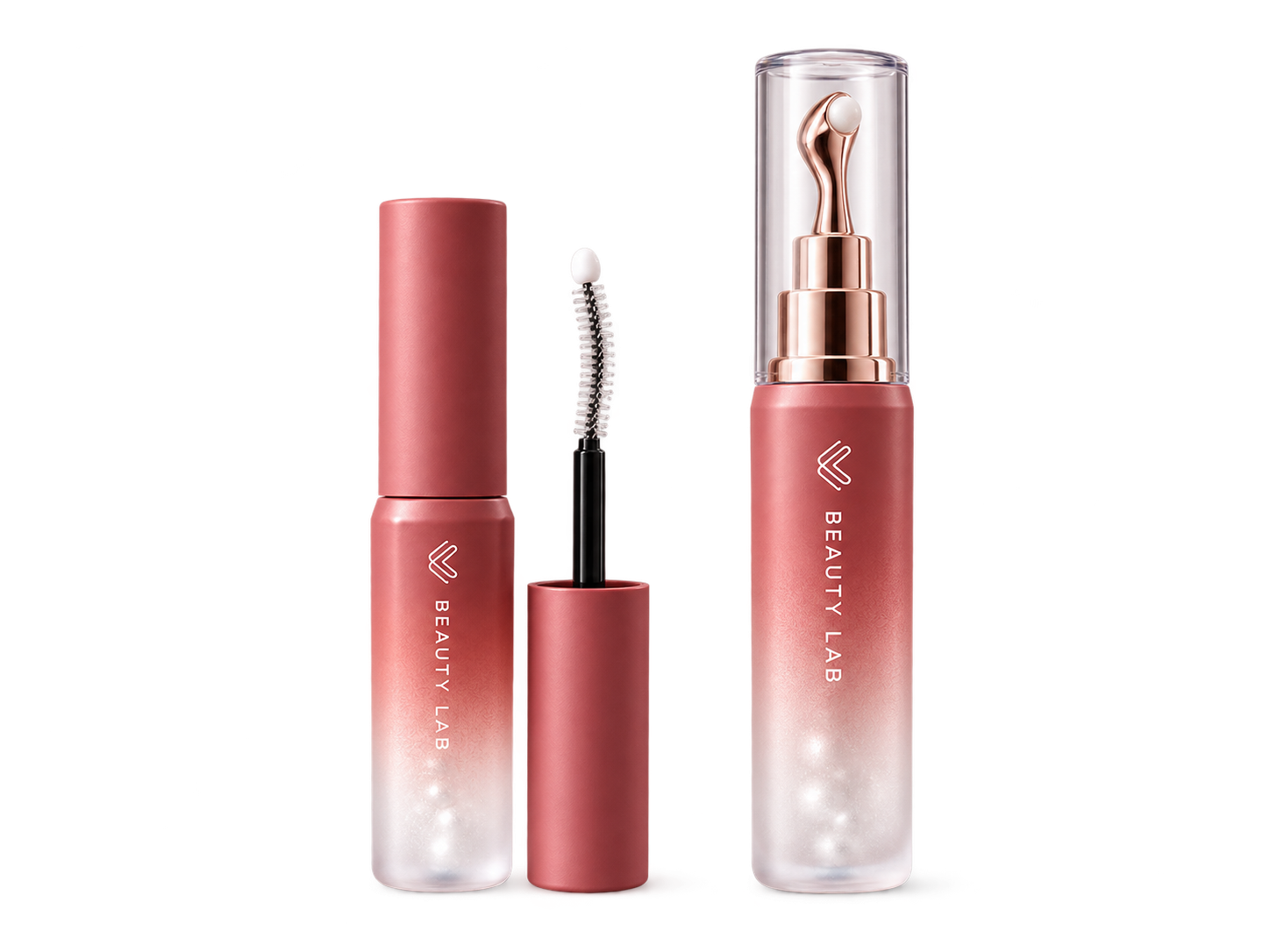 The W Beauty Lab two-product system: Grab Stick and Lash Coat.